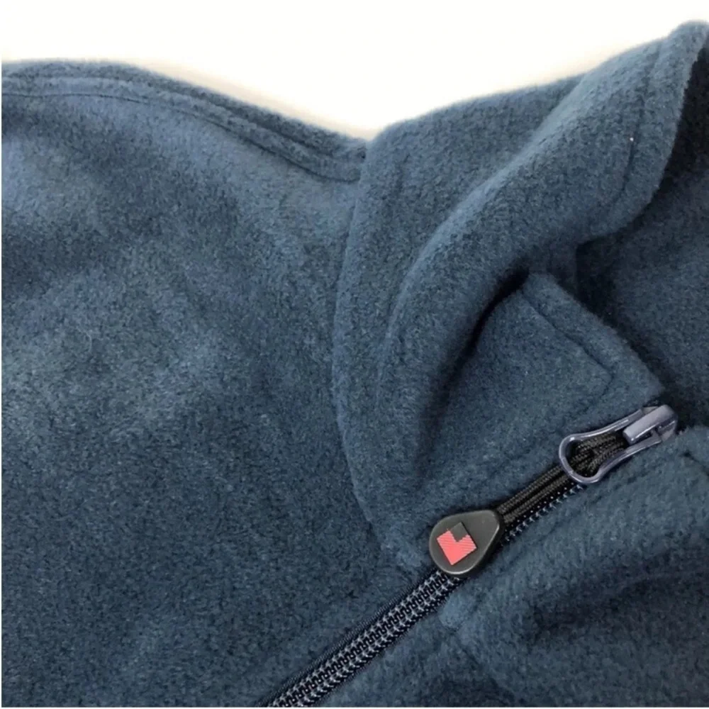 Woolrich Jacket Blue Fleece Full Zip Long Sleeves Men’s Size Large